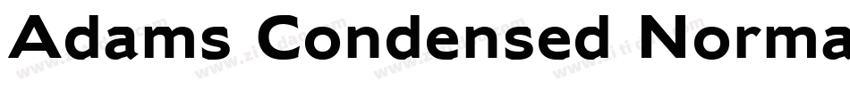 Adams Condensed Normal字体转换